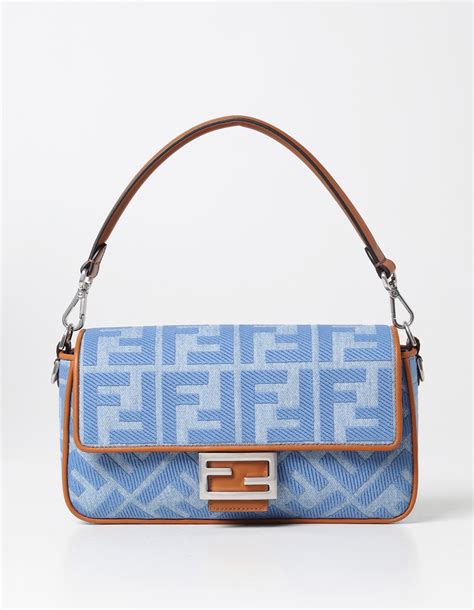 fendi baguette bag outfit|Fendi denim baguette vintage.